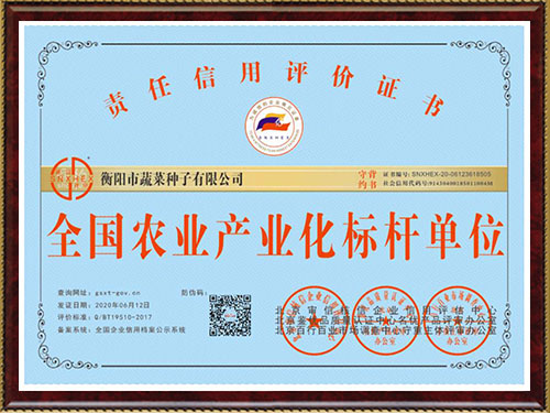 全国农业产业标杆企业